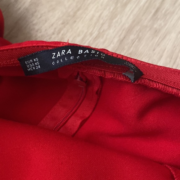 Sexy Date Night Red Midi Dress Bardot Off-Shoulder - Picture 2 of 3